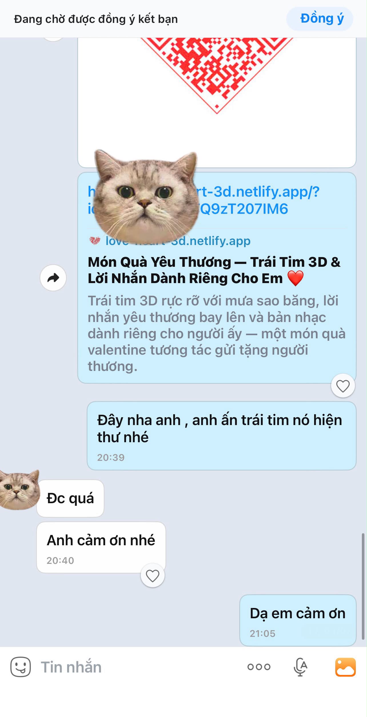 Feedback khách hàng LoveGift - Anh Tuấn